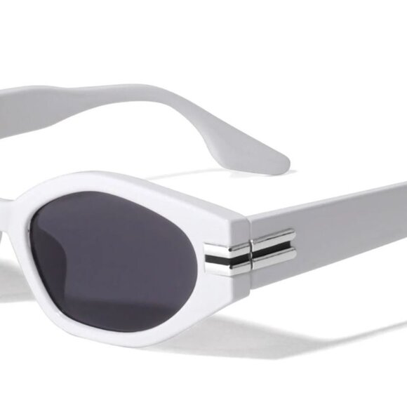 Women Sunglasses Fashion Style Outdoor White Frame Square Festival Beach Party‎ - Picture 3 of 5